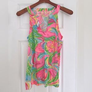 Lilly Pulitzer Arya So Appealing Sleeveless Top  (Size Medium)